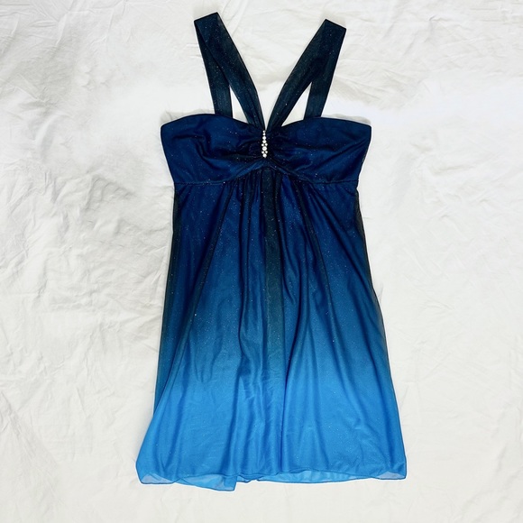 Ombré Sparkle Cocktail Dress - Picture 1 of 13